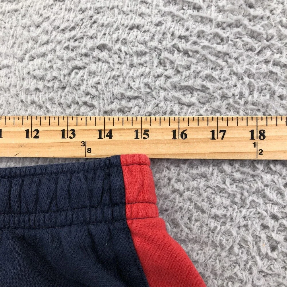 Nike Sweatpants Mens Large Blue Fleece Joggers Elastic Waist Pockets Colorblock